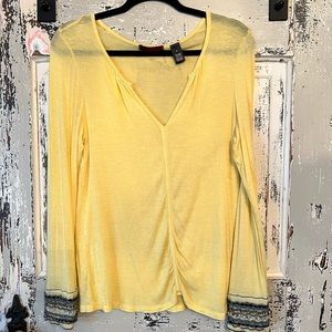 BKE Red Yellow Blouse